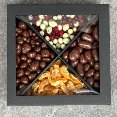 ärikingitus, jõulukingitus, kinkekarp, marjad šokolaadis